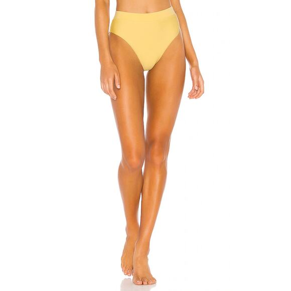 NWT Tularosa Felicity High Rise High Cut‎ Swim Bottom Yellow Medium - Picture 1 of 9